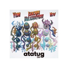 Atatug Premium Altın Yeşil Kırmızı Geçişli Sürpriz Ejderha Yumurtası Seti - 40cm