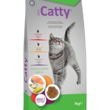 Catty Sterilised Somonlu Kısır Kedi Maması Kilo Kontrolü ve Dengeli Beslenme 1 KG