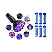 128 Led UV Mor işik Fener Sah-Te Para Bakteri Ultraviyole İdrar Siyah