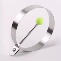 Metal Yuvarlak Omlet Krep Kalıbı Gri