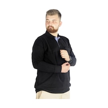 Mode Xl Erkek Sweat Polo Cepli Selanik Basic 20441 Siyah 001