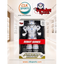 Atletik Sporcu Siyah Robot - Işıklı Ve Müzikli Hareketli , Pilli Genel