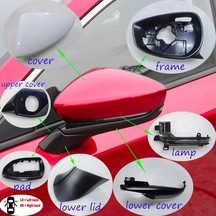 Lamba Sol-araba Dikiz Aynası Aksesuarları Mazda 3 Axela İçin Cx30 2020 2022 Dikiz Aynası Çerçeve Braketi Üst Kapak Lens Dönüş Sinyali Alt Kapak