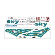 Nazca Decals Sky002 1/144 Ölçek, Sky B737-400 Turquoise