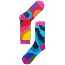 The Socks Company Renklerin Dansı Desenli Kadın Çorap 36 - 40 36 - 40