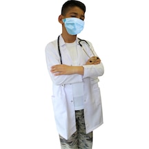 Erkek Çocuk Doktor Önlüğü ( 2 -15 Yaş Aralığı ) Beyaz Önlük