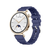 Sneezy Huawei Watch Gt4 41mm İle Uyumlu Softflex Metal Tokalı Spor Silikon Akıllı Saat Kordonu