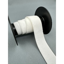 3 Cm Likralı Esnek Kadife-5 Metre-beyaz