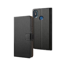 Uryport Xiaomi Mi 8 Trend S Plus Kapaklı Kılıf - Siyah Normal