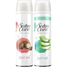 Satin Care Tıraş Jeli Kuru Ve Hassas Cilt 200ml 2'li Set