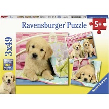 Ravensburger 3x49 Parça Puzzle Puppies 080656