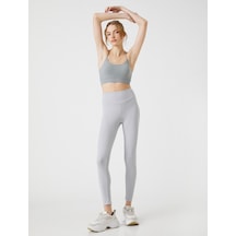 Koton Basic Sporcu Tayt Yüksek Bel Gri 3sak40079nk 3SAK40079NK033 Gri