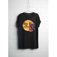 Noıssey Sarı Etiket Milo Daven Kamp Temalı Baskılı T-shirt - B Cm202068b Siyah