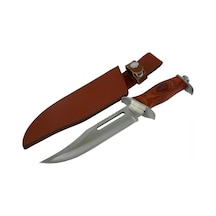 111 Rambo Bıçağı 32 Cm - Ahşap Metal Saplı, Perçinli Çok Renkli