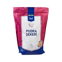 Metro Chef Pudra Şekeri 3 Kg - Topaklanma Yapmaz, Nişastasız Tarı