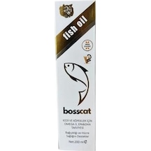 Bosscat Omega 3 Kedi Ve Köpekler İçin Balık Yağı 200 ML
