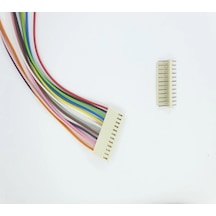 Sanec 2,54mm 12 Pin 2510 Kablolu Dişi Konnektör + 180d Erkek Pcb Tipi 30cm - 0,50mm - Çift Taraflı