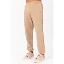 Maraton Sportswear Oversize Erkek Lastik Paça Basic Açık Vizon Eşofman Altı 22398 Açık Vizon