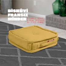 Xpermate Bisküvi Minder Petek Önü Fransız 45x45x14 Hardal