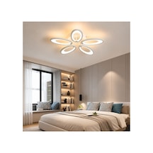 Akrilik Plafonyer Modern Tasarımlı Avize Ms31005-5byz Beyaz Beyaz