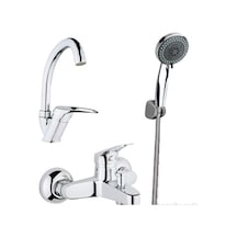 3'Lü Banyo Batarya Seti Krom
