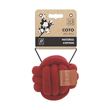 M-pets Coto Red Ball Örgü Top Köpek Oyuncağı 9,5 Cm 244-50007.01