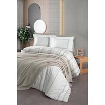 Fontana Çift Kişilik Yatak Örtülü Nevresim Takımı Bej