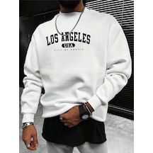 Startmore Adrift Manfinity Sporsity Letter Graphic Drop Shoulder Sweatshirt Beyaz Beyaz