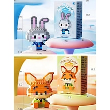 Bricks Premium Seri Yeni Stil Nick Wild - Judy Hopps Zootropolis Figür3d Puzzle Yapboz Hediye Hobi