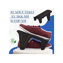 10 Adet Tekli Ayakkabı Rampası Plastik Siyah Tr Diğer