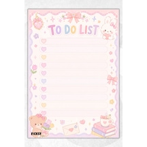 Yapılacaklar Listesi - A5 - 50 Sayfa - To Do List - Checklist - Kontrol Listesi - Planlayıcı - 4002 Çok Renkli
