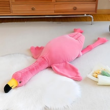 İthal Kumaş Soft Yumuşak Dokulu Flamingo Peluş Oyuncak Yastık Oyun & Uyku Arkadaşı Büyük Boy 60 Cm.