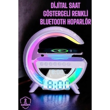 Hubrendy Tekno Android Uyumlu Akıllı Bluetooth Hoparlör Kablosuz Şarj Cihazı Standı