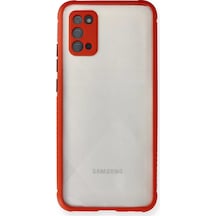 Newface Samsung Galaxy A02s Kılıf Miami Şeffaf Silikon - Kırmızı