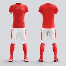 Aolan Tam Vücut Futbol Takımı-kırmızı
