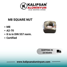 M8 Kare Somun-100 Adet