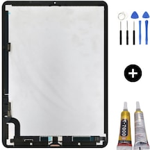 Apple Uyumlu iPad  Air 4.nesil A2072-a2316-a2324-a2325 Hk Dokunmatik Siyah + Montaj Seti