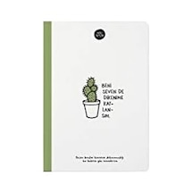 Hisli Şeyler 'beni Seven Dikenime Katlansın' Çizgili Sert Kapak Defter, 14x20, 64 Yaprak 103 Ivory