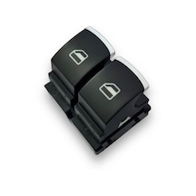 VW Polo 2010-2014 Sol Ön Kapı Cam Düğmesi Çiftli Krom 5K3959857C
