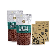 Kahve Dünyası Filtre Kahve 2 x 250 G + Filtre Kahve Kağıdı 2 x 80'li