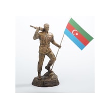 Azerbaycan Kahramanı Mübariz Ağakerimoğlu İbrahimov Mermerit Heykeli