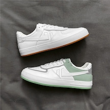 Erkek Ayakkabı Bahar Kore Tarzı Trendy Çok Yönlü Trendy Ayakkabı Spor Ve Günlük Beyaz Ayakkabı Erkek Spor Ayakkabı - Yeşil