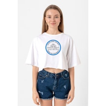 Breaking Bad A1a Car Wash Beyaz Kadın Crop Tshirt Beyaz