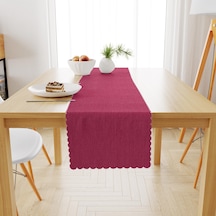 Fuşya Kadife Dokulu Runner 40x180