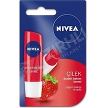 3 Adet Nivea Lıp Stıck Shıne Çilek Diğer