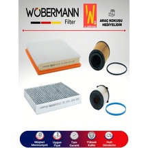 Wöbermann Opel İnsignia 2.0 CDTI Filtre Bakım Seti 2008-2015 4'lü Karbonlu