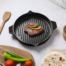 Aryıldız Duo Cast Bombe Grill Tava Kahverengi 30 Cm Renkli