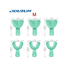 6 Adet/takım Diş İzlenim Plastik Tepsi S/m/l Diş Implant Tepsi Tam Ağız Çıkarılabilir Kısmi Kalıp Tepsi Kat Kolay Chocolate