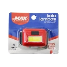 Zmax Energy Max-3146 Pilli 3w Cob Led Kafa Lambası Fener 3-kademe Işık Ayarı- Flaşör 4.5v 120lümen 360