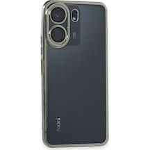 Newface - 738 - Xiaomi Redmi 13c Kılıf Razer Lensli Silikon - Matxzngz - - Gümüş